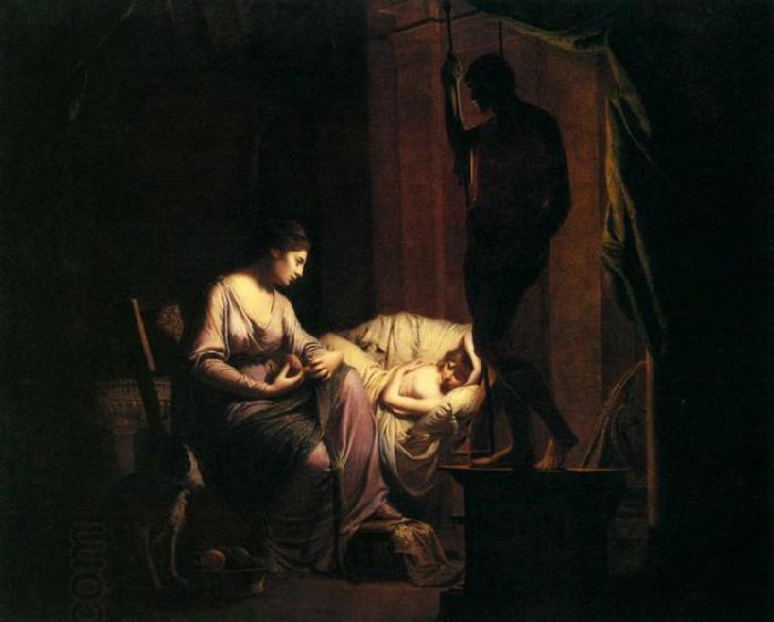 Joseph wright of derby Penelope Unravelling Her Web China oil painting art